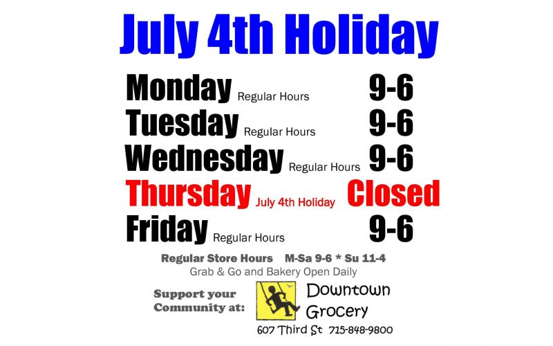 JULY 4TH HOLIDAY HOURS 2024